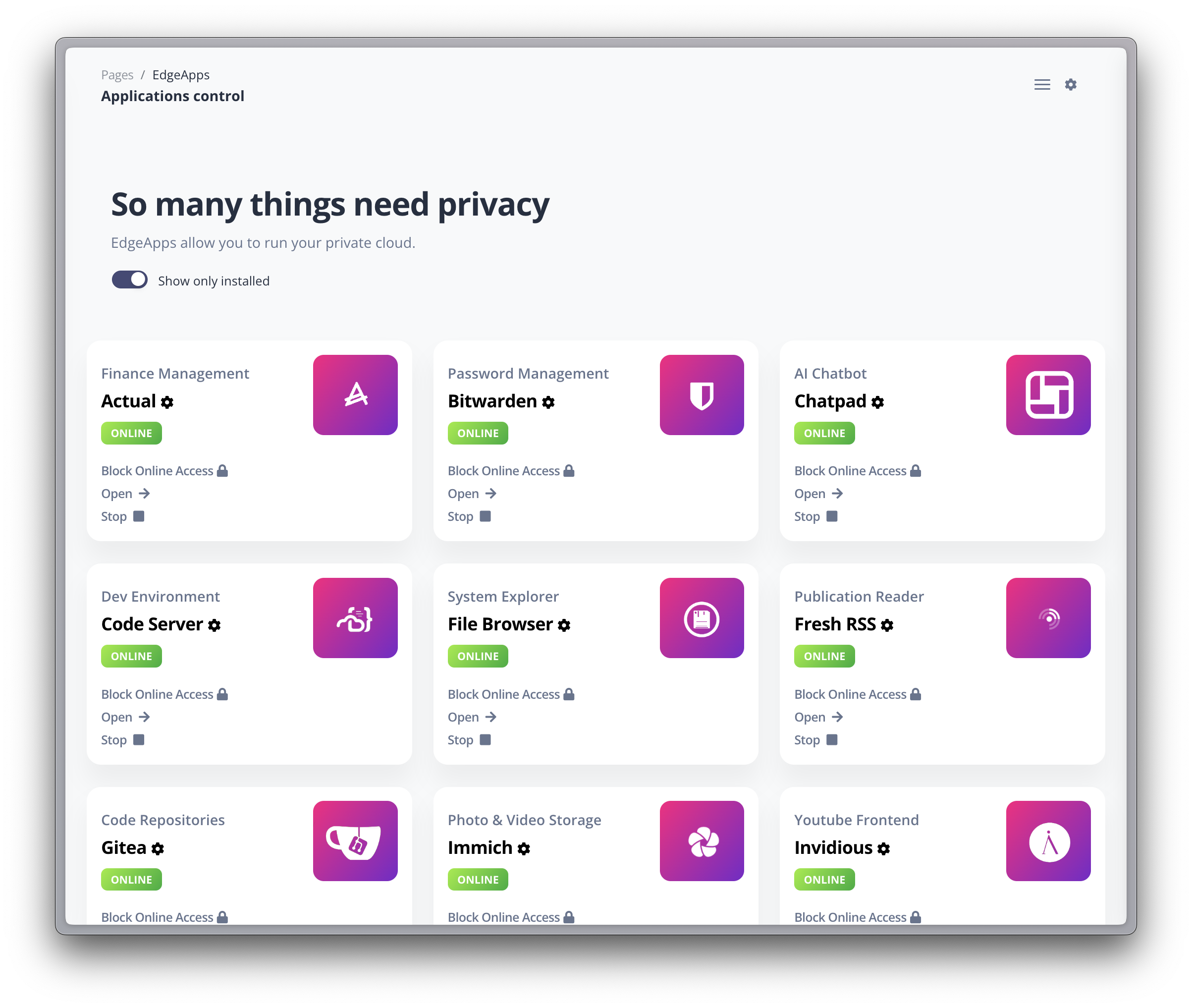 Edgebox screenshot 1